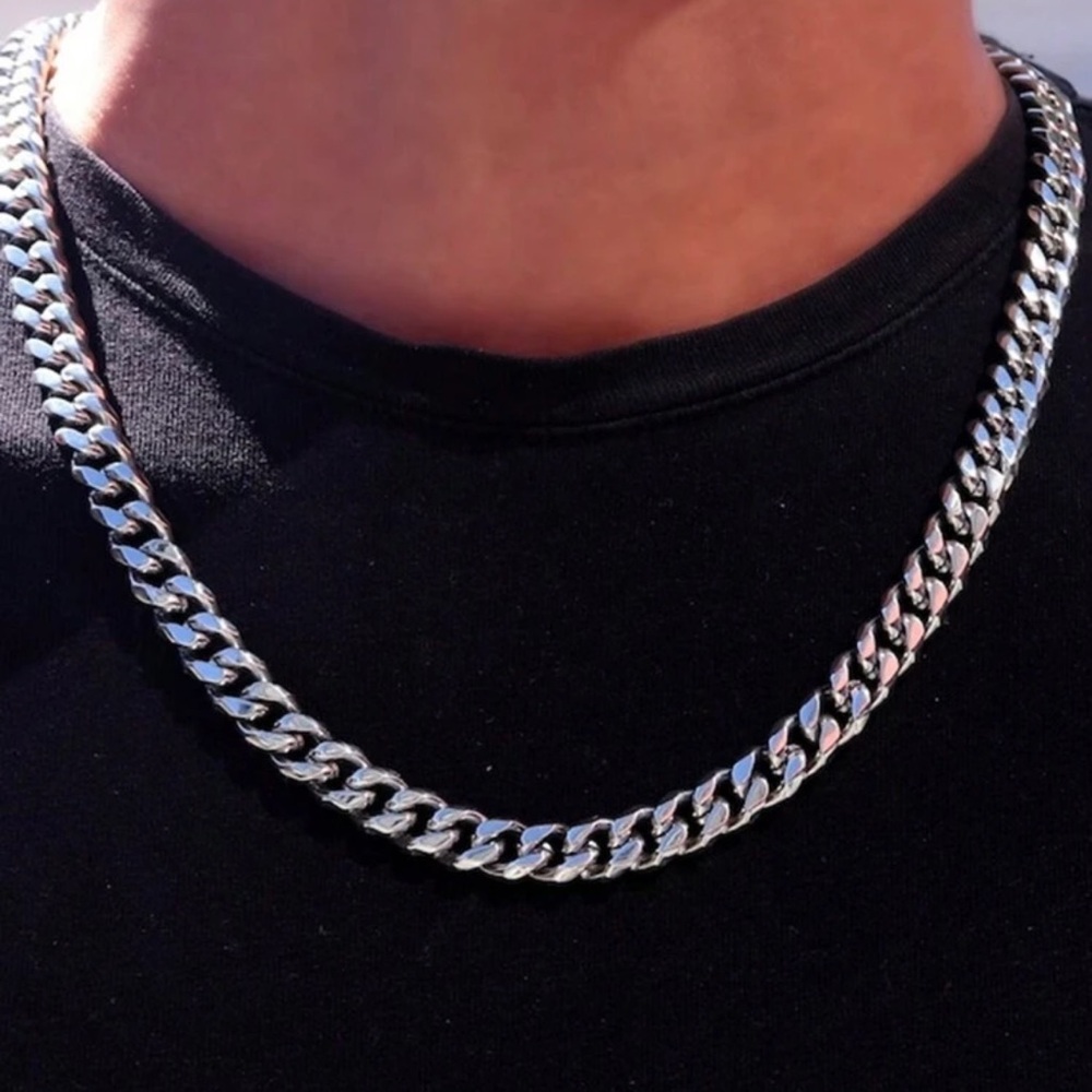 Stainless Steel Flat Snake Chain Blade Necklace Titanium Steel Chain For Men
